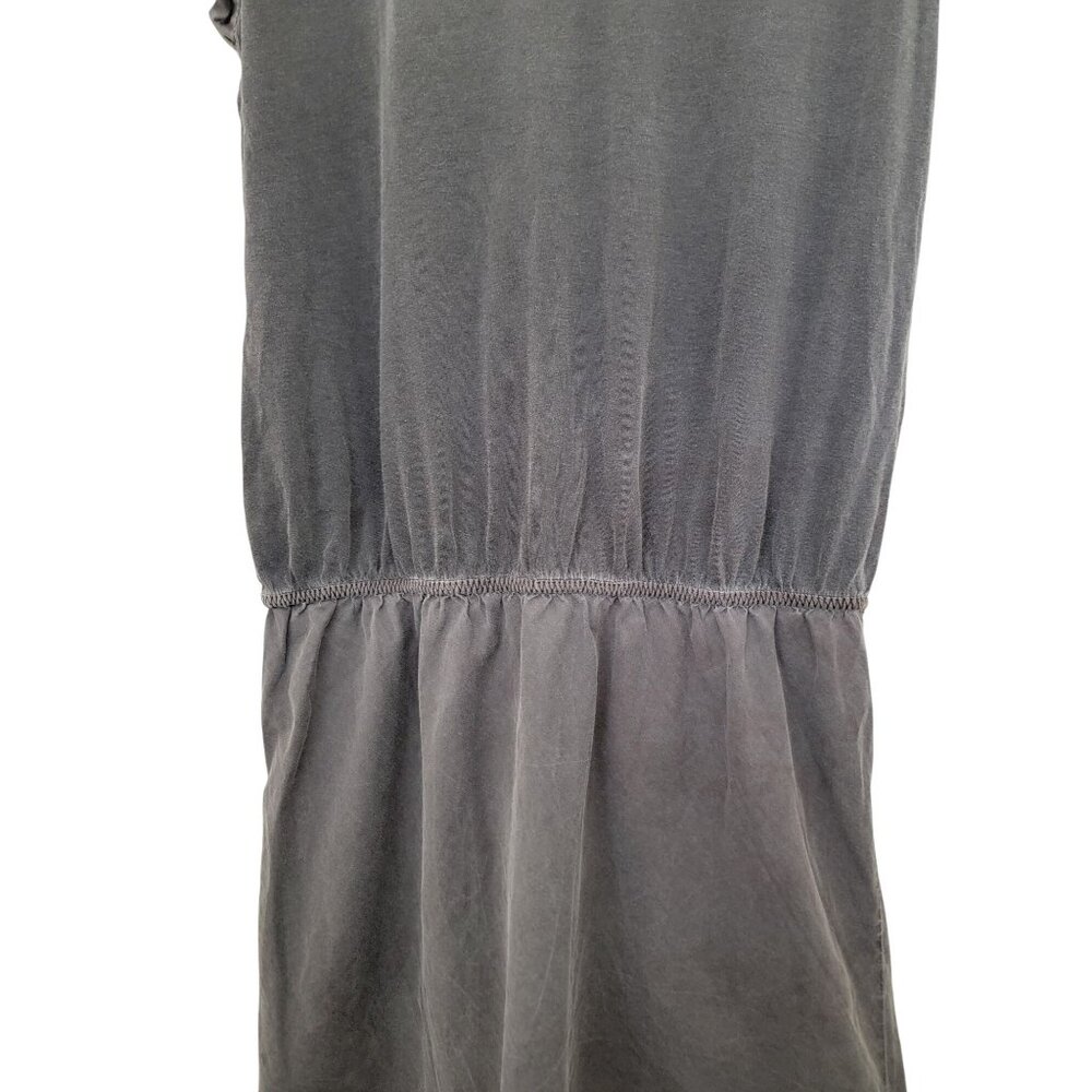 James Perse Standard Womens Sleeveless Grey Supima Cotton Mini Tank Dress Size 1 - Picture 3 of 9